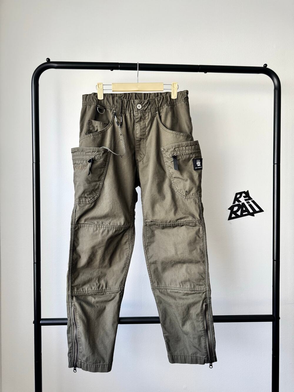 And Wander x Grip Swany Takibi Pocket Pants Ripstop Khaki